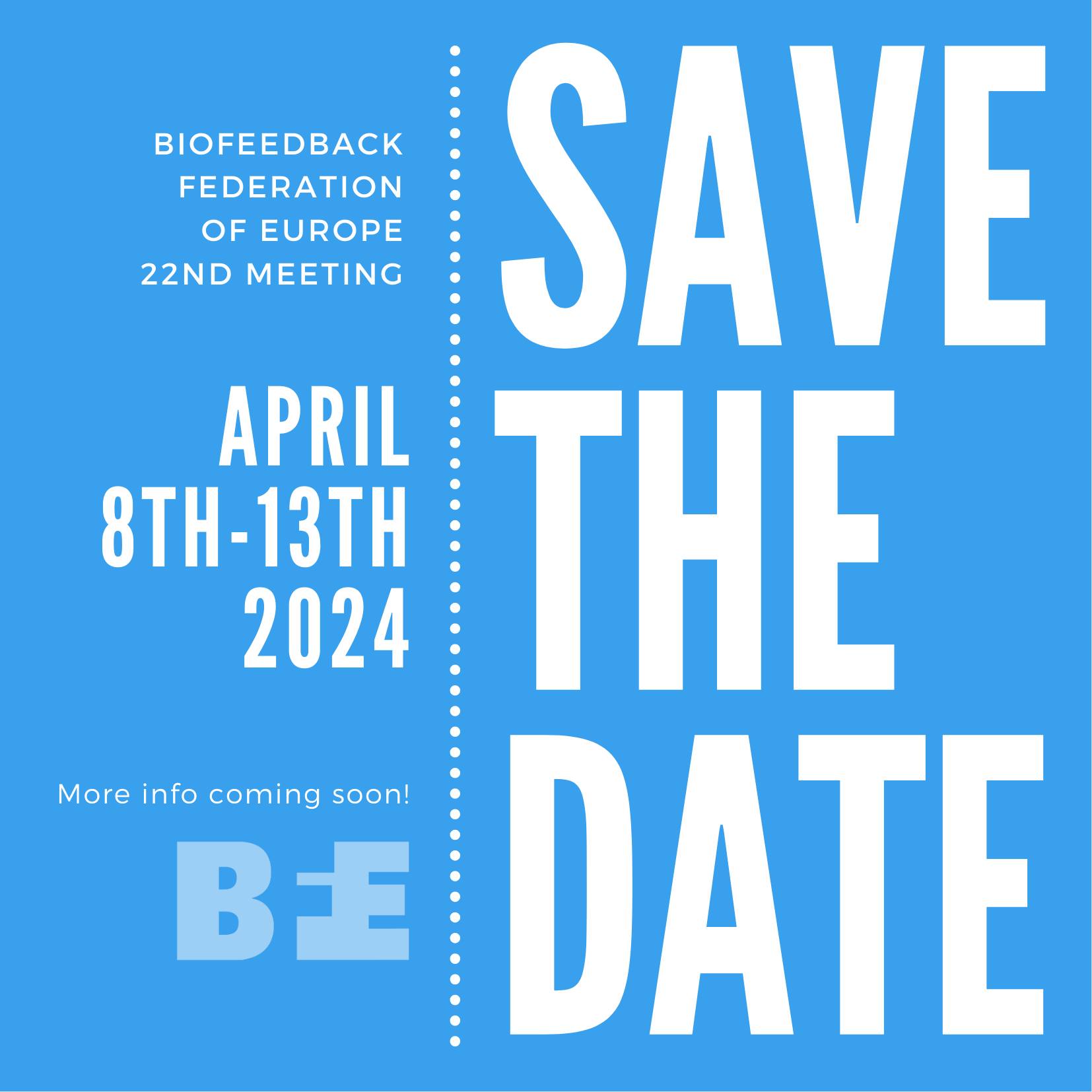 Biofeedback Federation of Europe 22nd Meeting